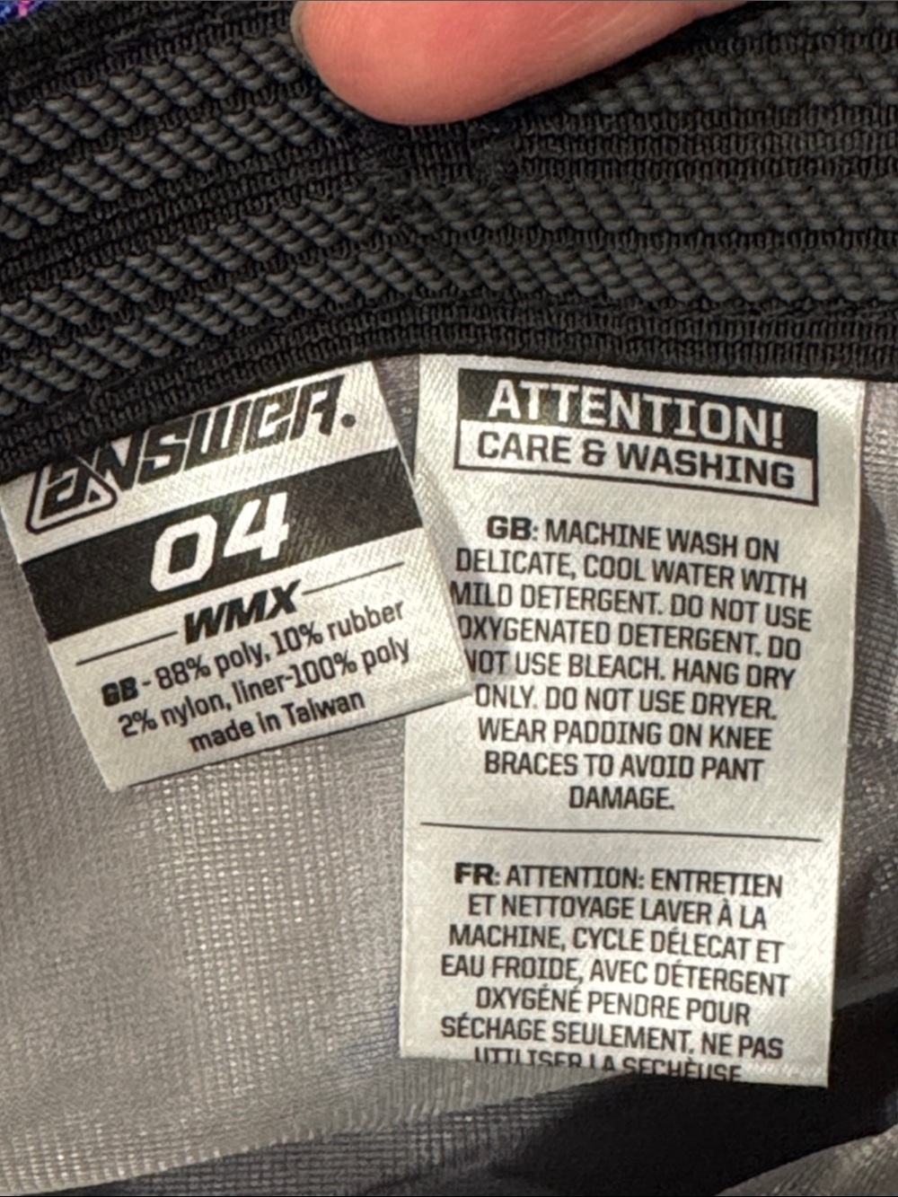Answer Racing Answer Racing Syncron Flow Pants Motocross Streetstyle size 4 - Picture 12 of 13